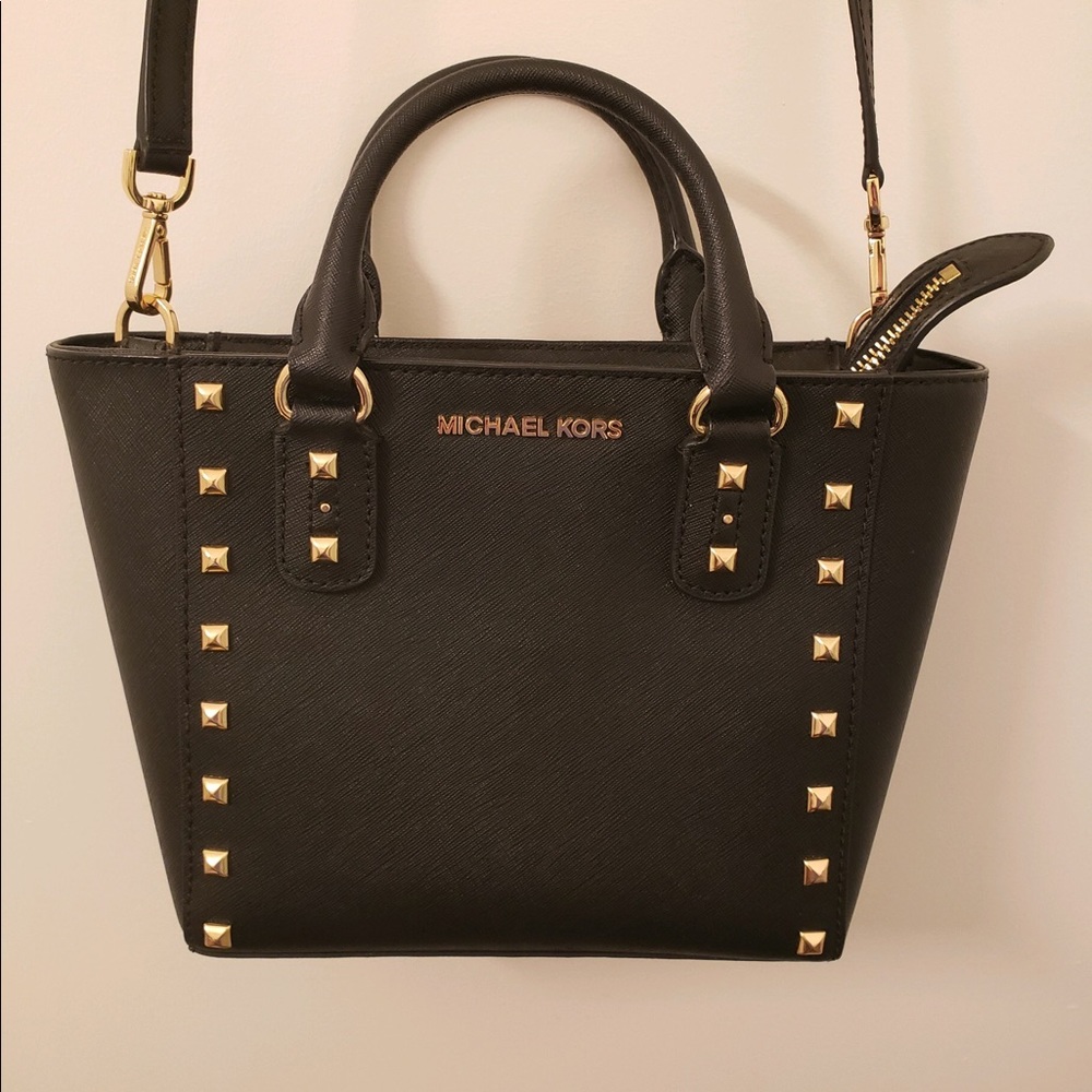 Michael Kors Black Stud Bag